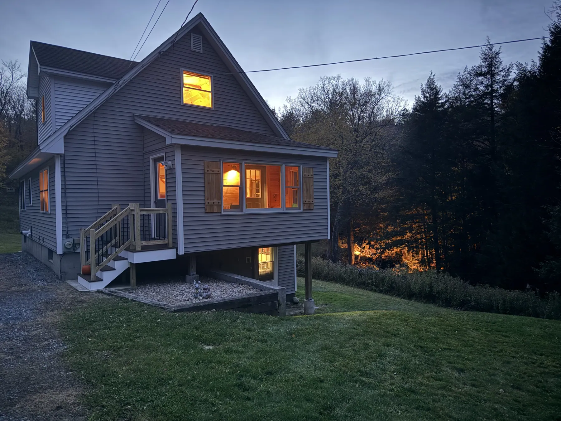 Move-in-ready house on wooded seven-acre parcel in Readsboro